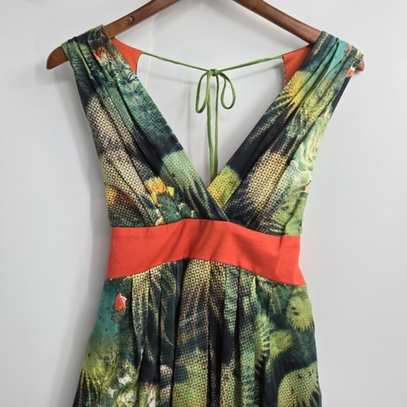 Eva Franco Venus Fly Trap Cactus Print Dress - Picture 3 of 14